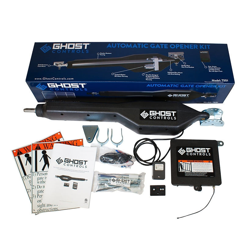 Ghost Controls TSS1 Series Gate Opener Kit, Includes: Single Operator Arm with 6 ft of cable