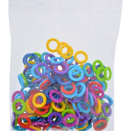 HILLMAN Plastic Multicolored Bands/Caps Key Ring