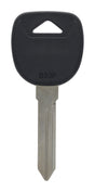 HILLMAN Traditional Key Automotive Key Blank Double For GM Black/Silver, Pack of 5