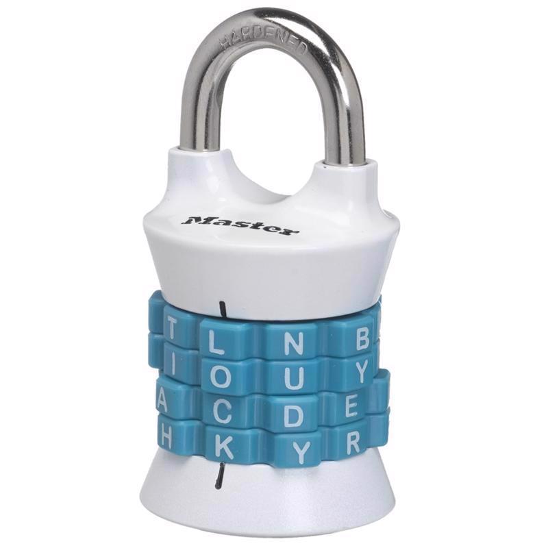 Master Lock 1-1/2 in. W Metal 4-Dial Combination Combination Padlock