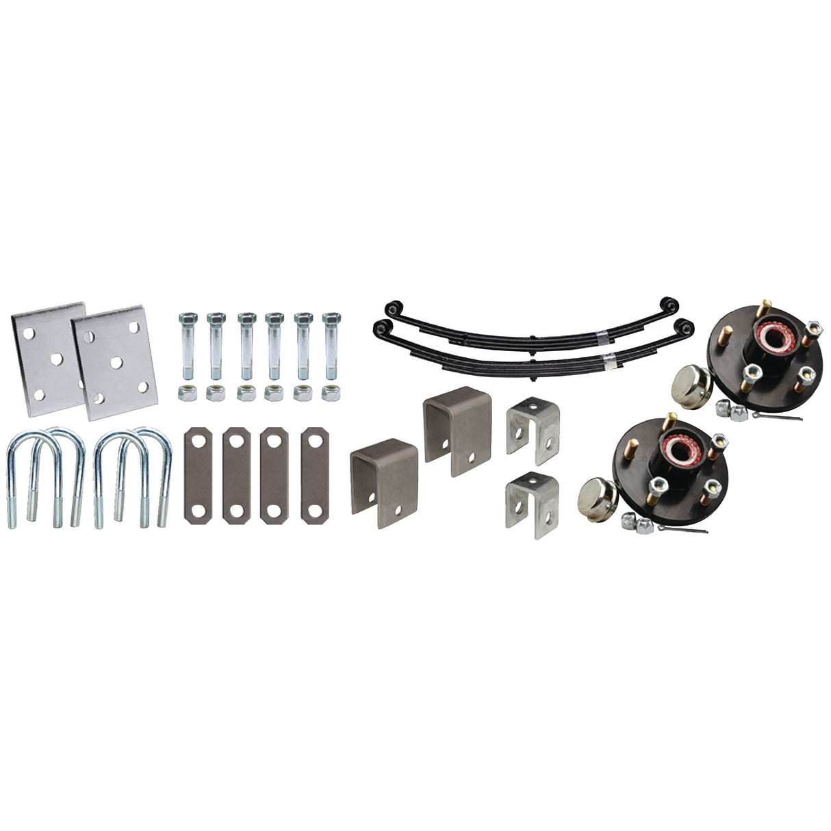 Axle Installation Kit w/Painted Hubs