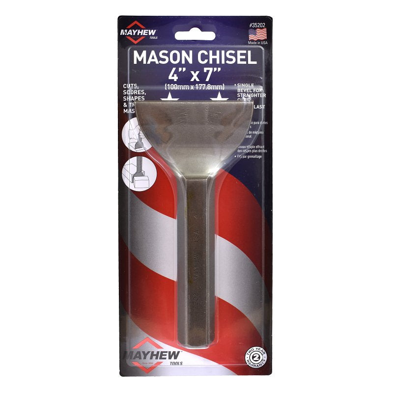 Mayhew 35702 Mason Chisel, 2-1/4 in W Blade, 7-3/4 in OAL