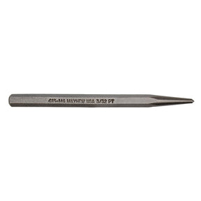 Pro 74102 Center Punch, 1/4 in Tip, 4 in L, Hex Shank