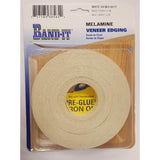 Band-It .030 in. X 3/4 in. W X 50 ft. L White Melamine Veneer Edging #2/BTR Premium Grade, Pack of 12