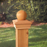 Deckorators 5.5 in. H X 4 in. W Wood Post Cap, Pack of 4