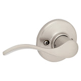 Kwikset 200BL 15 6AL Passage Lever, Satin Nickel, Zinc, Residential, Reversible Hand, 1-15/16 in Projection, 3 Grade