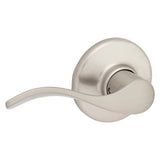 Kwikset 200BL 15 6AL Passage Lever, Satin Nickel, Zinc, Residential, Reversible Hand, 3 Grade