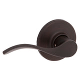 Kwikset 200BL 11P CP Passage Lever, Venetian Bronze, Zinc, Residential, Reversible Hand, 3 Grade, ADA Compliant