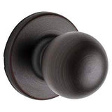 Kwikset 200P 11PCP Passage Knob, Polo, 2-23/32 in L x 2-5/8 in W x 2-5/8 in H Dimensions, Zinc, Venetian Bronze