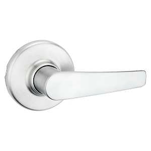 Kwikset 200DL 26D 6AL Passage Lever, Satin Chrome, Zinc, Residential, Re-Key Technology: SmartKey, Reversible Hand