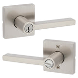 Kwikset 740HFL SQT 15 Entry Lever, Satin Nickel, Metal, Re-Key Technology: SmartKey, Left, Reversible, Right Hand