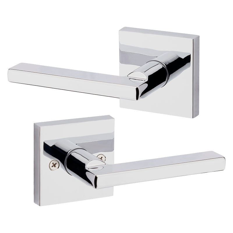 Kwikset Signature Series 154HFL SQT 26 Passage Lever, Non-Locking Lock, Polished Chrome, Zinc, Residential, 2 Grade