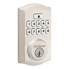 Kwikset 260 Series 9260 TRL 15 SMT RBP Electronic Smartcode Deadbolt with Tustin Lever, 2 Grade, Keyed One-Side Key