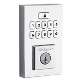 Kwikset 260 Series 9260 CNT 26 SMT RBP Smartcode Deadbolt, 2 Grade, Keyed One-Side Key, Polished Chrome, KW1 Keyway