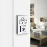 Kwikset 260 Series 9260 CNT 26 SMT RBP Smartcode Deadbolt, 2 Grade, Keyed One-Side Key, Polished Chrome, KW1 Keyway