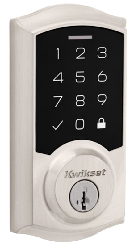 Kwikset 270 Series 9270 TRL 15 SMT RBP Smartcode Deadbolt, Traditional, 2 Grade, Keyed One-Side Key, Satin Nickel