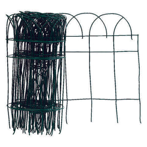 Panacea 20 ft. L X 14 in. H PVC Green Scroll Garden Edging, Pack of 6
