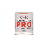 C+K Contractor Pro Flat White Paint Interior 1 qt, Pack of 4