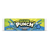 Sour Punch Blue Raspberry Straws Candy 4.5 oz, Pack of 24