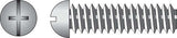HILLMAN No. 6-32 X 1-1/2 in. L Combination Round Head Zinc-Plated Steel Machine Screws 100 pk