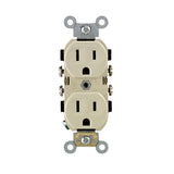 Leviton 15 amps 125 V Ivory Outlet 5-15R 1 pk