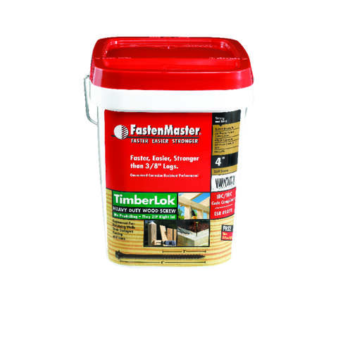 FastenMaster TimberLok No. 10 X 4 in. L Hex Epoxy Coarse Wood Screws 250 pk