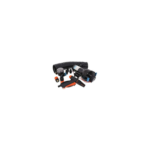 Jabsco P601J219N4A Hotshot Series Washdown Pump Kit w/Hose, 12V, 6GPM