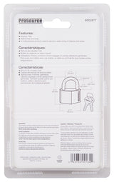 ProSource HD10060 Padlock, Standard Shackle, 11/32 in Dia Shackle, 1-1/2 in H Shackle, Steel Shackle, Brass Body