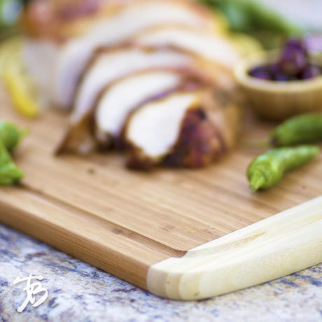 Totally Bamboo Kona Groove 18 in. L X 12.5 in. W X 0.63 in. Bamboo Cutting Board