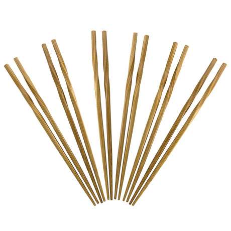 Totally Bamboo Brown Bamboo Twist Chopsticks, Pack of 10