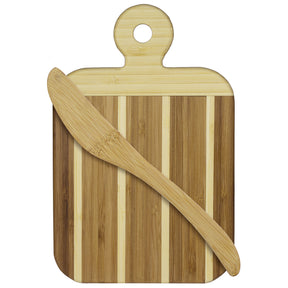 Totally Bamboo 9 in. L X 6 in. W X 0.5 in. Bamboo Striped Cutting Board Set, Pack of 12