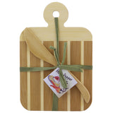 Totally Bamboo 9 in. L X 6 in. W X 0.5 in. Bamboo Striped Cutting Board Set, Pack of 12