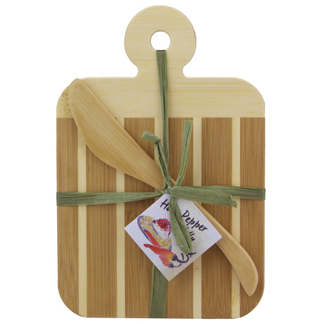 Totally Bamboo 9 in. L X 6 in. W X 0.5 in. Bamboo Striped Cutting Board Set, Pack of 12