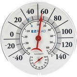 Headwind EZRead Hygrometer/Thermometer Plastic White 8 in., Pack of 5