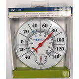 Headwind EZRead Hygrometer/Thermometer Plastic White 8 in., Pack of 5