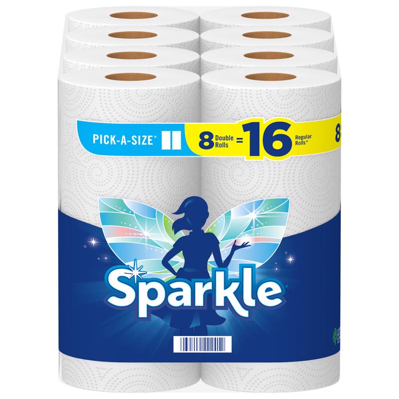 Sparkle Pick-A-Size Paper Towels 110 sheet 2 ply 8 pk