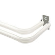 Kenney White Traditional/Transitional Curtain Rod 28 in. L X 48 in. L