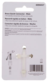 Landscapers Select GB9610 Hose Connector, 3/4 in, Male, Brass, Brass