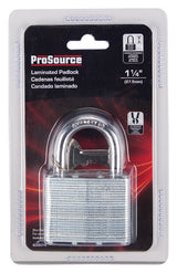 ProSource HD00016 Padlock, Standard Shackle, 11/32 in Dia Shackle, 1-1/2 in H Shackle, Steel Shackle, Steel Body