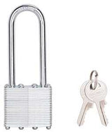 ProSource HD00020L Padlock, Long Shackle, 1/4 in Dia Shackle, 2-3/4 in H Shackle, Steel Shackle, Steel Body