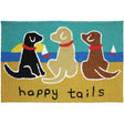 Jellybean 20 in. W X 30 in. L Multi-Color Happy Tails Polyester Accent Rug