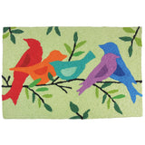 Jellybean 20 in. W X 30 in. L Multi-Color Morning Song Birds Polyester Accent Rug