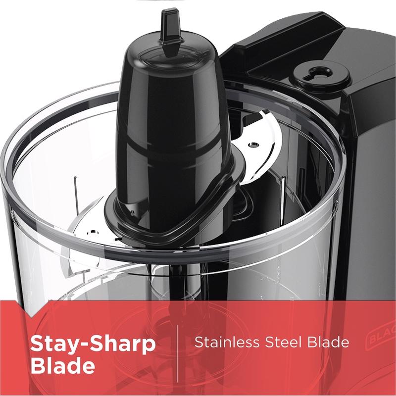 Black+Decker Black 1.5 cups Food Chopper 70 W, Pack of 2