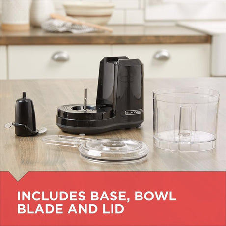 Black+Decker Black 1.5 cups Food Chopper 70 W, Pack of 2