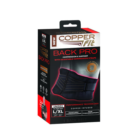 Copper Fit Back Support Brace 1 pk