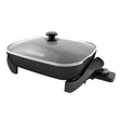 Black+Decker Glass/Stainless Steel Electric Skillet Black/Silver, Pack of 2