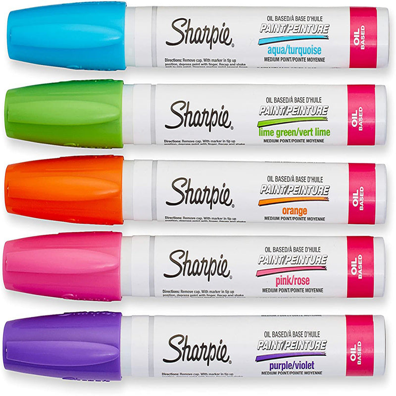 Sharpie Assorted Medium Tip Paint Marker 5 pk, Pack of 6