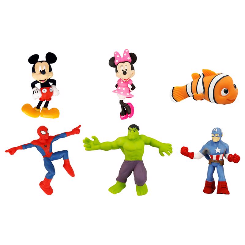 Disney and Marvel Stretchable Characters Assorted 1 pc, Pack of 24