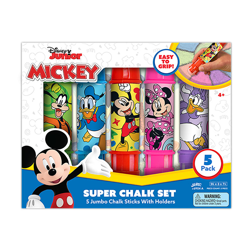 Disney and Marvel Sidewalk Chalk Set 5 pc, Pack of 6