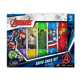 Disney and Marvel Sidewalk Chalk Set 5 pc, Pack of 6